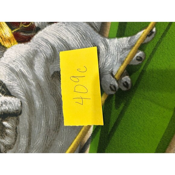 Dragonfly Dogs Playing Billiards Button Front Shirt Gray Green Sz XXL Novelty - Picture 9 of 10